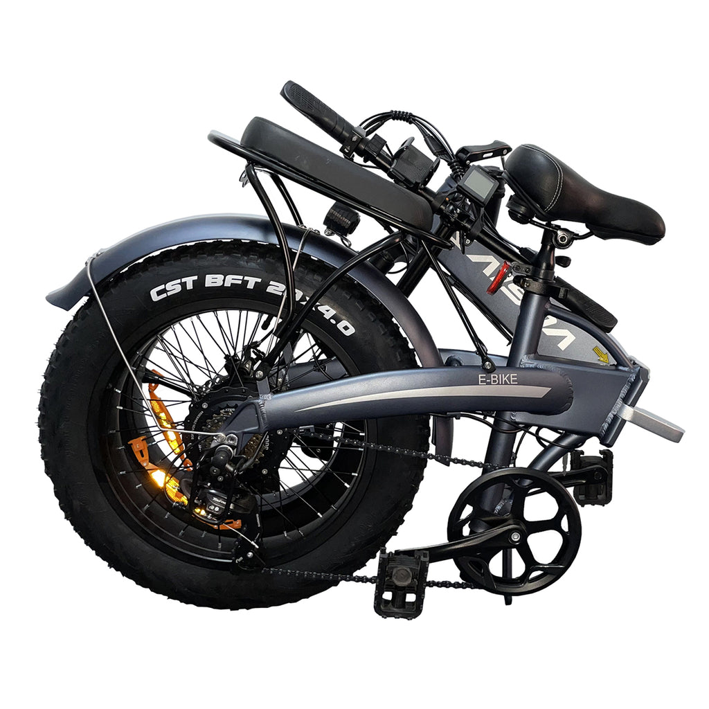 K2 24.9 Miles Foldable Long-Range Electric Bike - Black