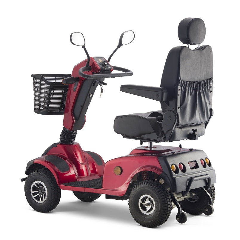 M13 800W 31 Miles Double Seat 4-Wheel Electric Scooter - Red