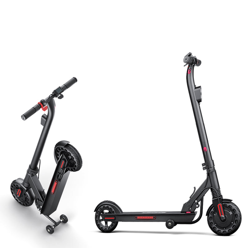 ER500M 36.9 Miles Electric Scooter with Auxiliary Towing Wheels